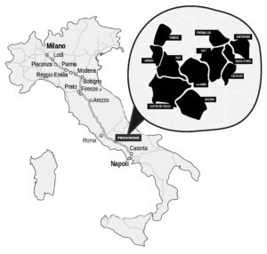 Mappa del GAL Terre di Argil